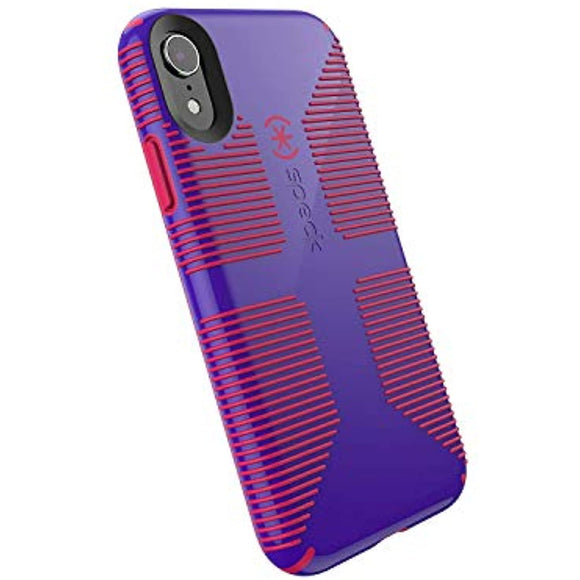 Speck Products CandyShell Grip iPhone XR Case, Ultraviolet Purple/Ruby Red