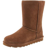 BEARPAW Women's Elle Short Hickory Size 8 | Women's Boot Classic Suede | Women's Slip On Boot | Comfortable Winter Boot