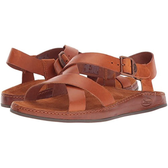 Chaco Women's Wayfarer Sandal, Rust, 6