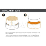 PVC Termination Cap Mesh Screen Vent Cover, Furnace & Roof Vent Cap, Stainless Steel Wire Round Exhaust Pipe Cover End 6" Inner & 6.62" Outer Diameter