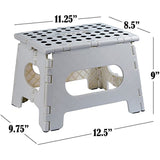 Folding Step Stool - The Lightweight Step Stool is Sturdy Enough to Support