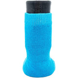 Woodrow Wear, Power Paws Advanced Dog Socks, Blue with a Red Heart, L, Fits 75-95 pounds