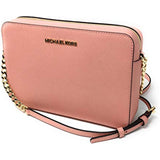 Michael Kors Jet Set Item Large East West Saffiano Leather Cross-body (Pale Pink)