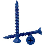 Flat Head Phillips Masonry Concrete Anchors Screws, Great for Block & Brick and More, Made in USA (3/16" x 1-3/4")