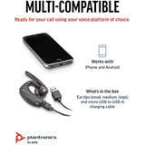 Plantronics by Poly Voyager 5200 Wireless Headset - Single-Ear Bluetooth Headset w/Noise-Canceling Mic - Ergonomic Design - Voice Controls - Lightweight - Connect to Mobile/Tablet via Bluetooth
