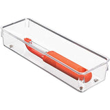 iDesign Linus BPA-Free Plastic Drawer Organizer - 3.25" x 9.75" x 2.25", Clear