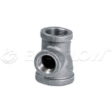 SUPPLY GIANT HNSU1413 1-1/4 X 1 X 3/4" Galvanized Malleable Reducing Tee With Female Threaded Fitting, 1-1/4 in. x 1 in. x 3/4