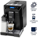 DeLonghi ECAM44660B Eletta Fully Automatic Espresso, Cappuccino and Coffee Machine with One Touch LatteCrema System and Milk Drinks Menu