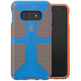 Speck Products CandyShell Grip Samsung Galaxy S10e Case, Skydive Blue/Pumpkin Orange