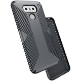 Speck Products Presidio Grip Cell Phone Case for LG G6 - Graphite Grey/Charcoal Grey