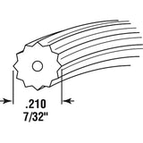 Prime-Line P 7527 Screen Retainer Spline, .210-in, 25-feet, Black