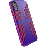 Speck Products CandyShell Grip iPhone Xs/iPhone X Case, Ultraviolet Purple/Ruby Red