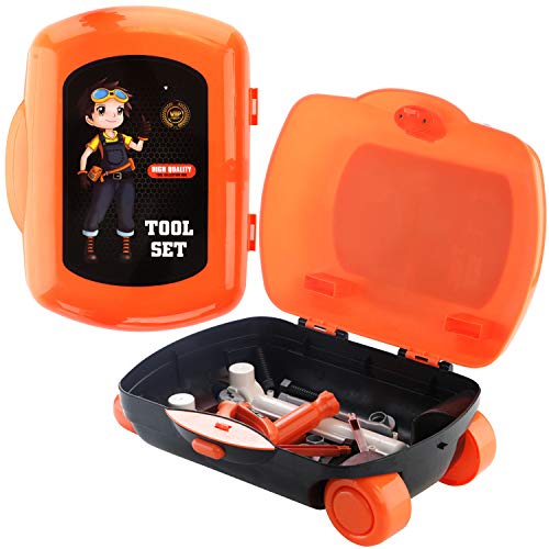 Play Brainy 25-Piece Tool Playset Transforms Into a Suitcase | Construction