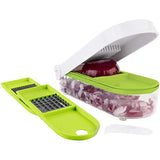 Onion Chopper Pro Vegetable Chopper Slicer Dicer Cutter - Strongest NO MORE TEARS 80% Heavier Duty Cheese & Veggie Chopper - Food Chopper Kitchen Cutter Dicer with 2 Blades