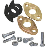 Midline Valve XNGU200L-OM Water Meter Hardware Kit Includes 2 Flanges, 2 Gaskets, 4 Nuts, 4 Bolts 2 in. FIP Connection Bronze