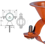 HIGHCRAFT ICF-DQ01-10 Bell Hanger Copper Coated Steel for 1'' Pipe (10PK), 1, 10 Pack