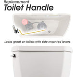 Qualihome Universal Side Mount Toilet Handle Tank Flush Lever Replacement Handle, Chrome Finish Toilet Handle