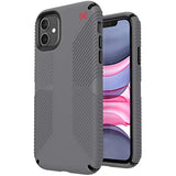 Speck Products Presidio2 Grip Case, Compatible with iPhone 11, Graphite Grey/Cathedral Grey/Black/Blood Red