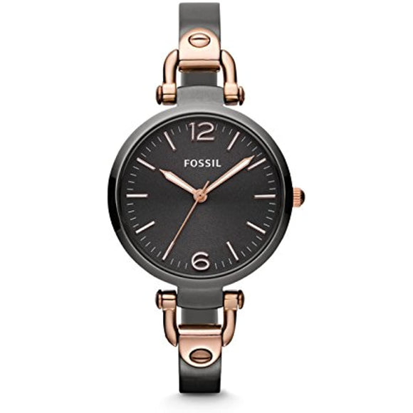 Fossil Georgia Stainless Steel Watch Smoke and Rose