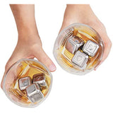 Poker Whiskey Stones Gift Set, 8 Chilling Stones, 2 Glasses, 1 Flask, Tongs, and 2 Coasters with Gift Box, Texas Hold’em Gifts for Men - Whiskey Glassware in Wooden Gift Box