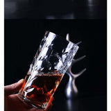 Crystal Highball Glasses [Set of 6] Drinking Glasses for Water, Juice, Beer,