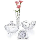 Square Crystal Bowl, Decorative 6 Inch Elegant Dish Great For Serving Dessert, Salad, Snack, And Fruit Ideal For Home, Office, Party, Wedding D�cor, Small Candy Dish.