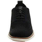 Cole Haan Men's Original Grand Knit Wing TIP II Sneaker, BLACK/IVORY, 8 M US
