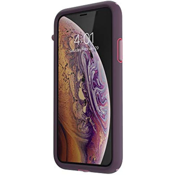 Speck Products Compatible Phone Case for Apple iPhone Xs/iPhone X, Presidio Sport Case, Vintage Purple/Pitaya Pink/Cattleya Pink