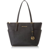 MICHAEL Michael Kors Women's Jet Set Item East/West Trapeze Tote-Black, One Size