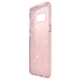 Speck Products Presidio Clear+ Glitter Cell Phone Case for Samsung Galaxy S8 - Rose Pink With Gold Glitter