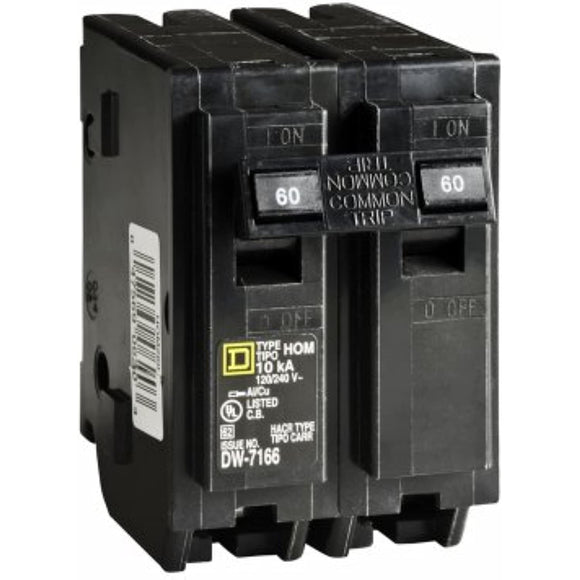 HOM260CP Homeline 60-Amp Double-Pole Circuit Breaker - Quantity 5
