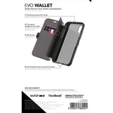 tech21 Evo Wallet Phone Case for iPhone X/Xs - Black (T21-5860)