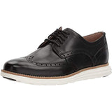 Cole Haan mens Original Grand Wingtip Oxford, Black Leather/White, 14 US