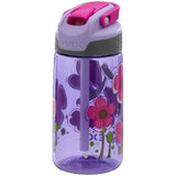 AVEX Kids Autospout Water Bottle, 16oz, Light Purple with Butterfly