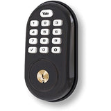 Yale Real Living Electronic Push Button Deadbolt Fully Motorized with Zwave Technology, Oil-Rubbed Bronze