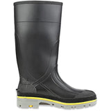 Servus by Honeywell XTP 15"" PVC Chemical-Resistant Steel Toe Men's Work Boots, Black, Yellow & Gray, 13