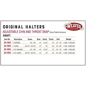 Weaver Leather Original Adjustable Nylon Horse Halter, Suckling, Blue