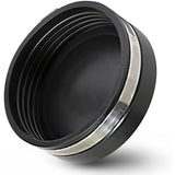Supply Giant 3962 Flexible PVC Pipe Cap with Stainless Steel Clamps, 4", Black