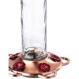 More Birds Glory Hummingbird Feeder, Glass Hummingbird Feeders for Outdoors, 5 Feeding Stations, 13 Ounces