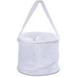 Bathroom Personal Organizer - 8" X 6" - Three Large Compartments to Organize Your Bathroom Accessories. The Shower Caddy Features a Drainage Hole and Carry Handle for Easy Transport. (White)