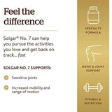 Solgar No. 7 - Joint Support and Comfort - 90 Vegetarian Capsules - Increased Mobility & Flexibility - Gluten-Free, Dairy-Free, Non-GMO - 90 Servings