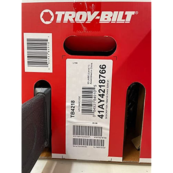 Troy-bilt 41ay4218766 (tb4218) Gas Chainsaw