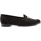 Driver Club USA Women's Genuine Leather Made in Brazil St Louis Fashion Black Viper Nobuck Loafer 5.5