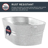 Behrens Hot Dipped Galvanized Steel Oval PlanterTub 16-Gallon