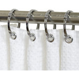 Zenna Home NeverRust Rustproof Aluminum Decorative Shower Rings, Set of 12, Chrome