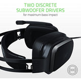 Razer Tiamat 2.2 v2 Gaming Headset: Dual Subwoofers - in-Line Audio Control - Rotatable Boom Mic - Works with PC - Classic Black, Black (RZ04-02080100-R3U1)