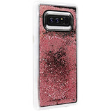 Case-Mate Note 8 Case - WATERFALL - Rose Gold - Cascading Liquid Glitter - Military Drop Protection - Protective Design for Samsung Galaxy Note 8 - Rose Gold