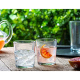 Drinking Glasses Set of 12, Durable Glassware Set Includes 6-17oz Highball Glasses 6-13oz DOF Glasses | Heavy Base Tall Glass Cups for Water, Juice, Beer, Wine, and Cocktails