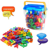 Magnetic Letters and Numbers – 72 Educational Refrigerator Fun Learning Plastic Magnets for Toddlers and Children – Great for Preschool, Classroom, Day Care, and Home – by EduKids