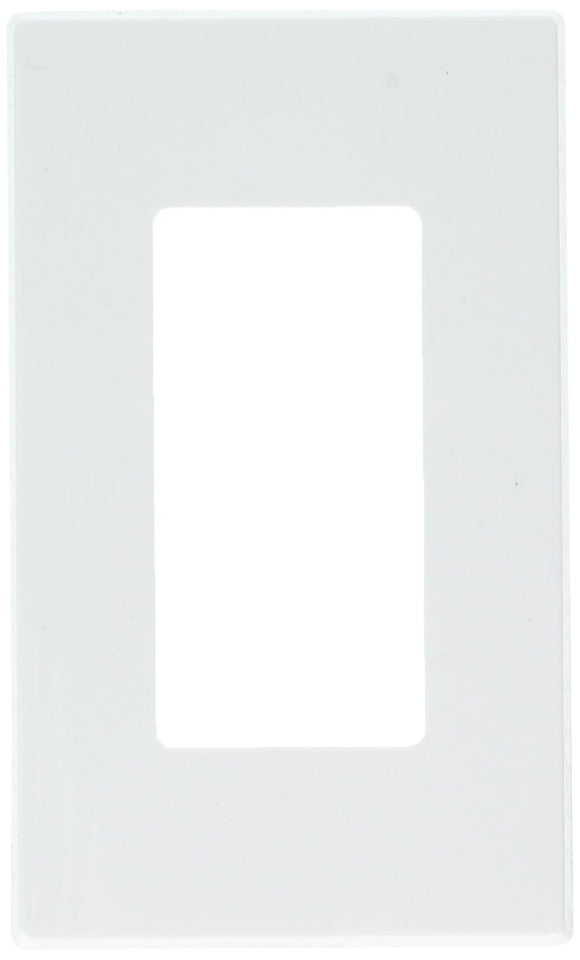 Leviton L92-80301-0SW Decora Screwless 1 Gang Wallplate, White